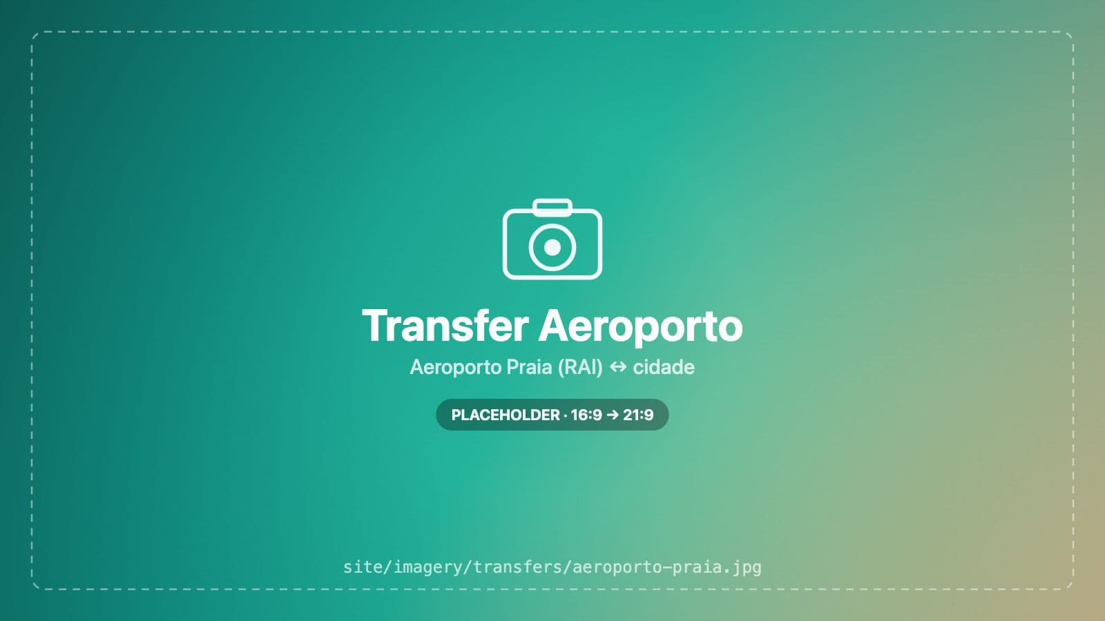 Aeroporto da Praia (RAI) → Praia · Hotéis e Plateau